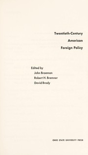 Cover of: Twentieth-century American foreign policy