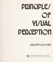 Cover of: Principles of visual perception