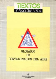 Glosario de contaminación del aire by Secretaría General del Medio Ambiente S.