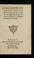 Cover of: L'inscription faicte sur les principales actions du tres-chrestien & tres-victorieux Henry IIII