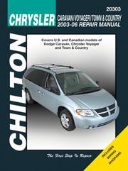 Cover of: Chrysler Caravan/Voyager/Town & Country, 2003 through 2006