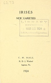 Cover of: Irises new varieties: 1924