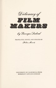 Cover of: Dictionary of films by 