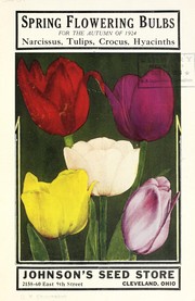 Cover of: Spring flowering bulbs for the autumn of 1924: narcissus, tulips, crocus, hyacinths