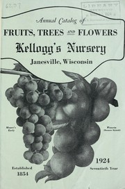 Cover of: Annual catalog of fruits, trees and flowers: 1924, seventieth year