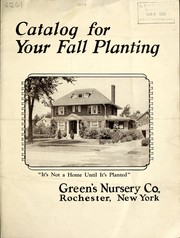 Cover of: Catalog for your fall planting
