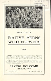 Price list of native ferns, wild flowers by Irving Holcomb (Firm)