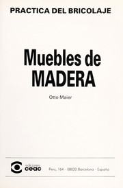 Cover of: Muebles de madera by Otto Maier