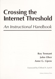 Cover of: Crossing the Internet threshold by Roy Tennant