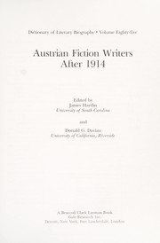 Cover of: Austrian fiction writers after 1914