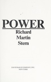 Cover of: Power by Richard Martin Stern