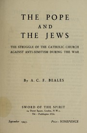 Cover of: The Pope and the Jews by A. C. F. Beales