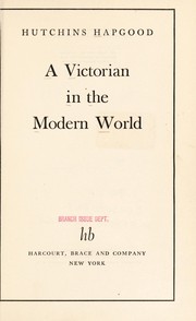 Cover of: A Victorian in the Modern World by 