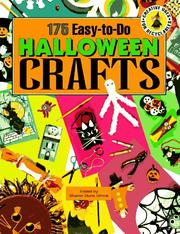 Cover of: 175 Easy-To-Do Halloween Crafts by Sharon Dunn Umnik