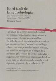 Cover of: En el jardí de la neurobiologia: (un tractat d'anatomia humana i una estada a l'habitació 450) : [Sala José Puche, Palau de Cerveró, Universitat de València : València, del 25 de març al 5 de juny de 2015]