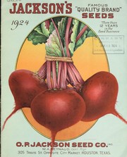 Cover of: Jackson's famous "quality brand" seeds: 1924