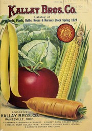 Cover of: Catalog of seeds, plants, bulbs, roses & nursery stock: spring 1924