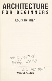 Cover of: Architecture for beginners by Louis Hellman
