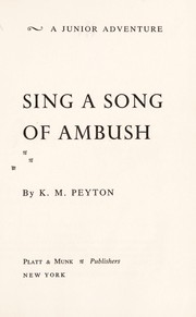 Cover of: Sing a song of ambush