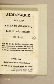 Cover of: Almanaque peruano y guia de forasteros para el año bisiesto de 1820
