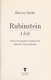 Cover of: Rubinstein : a life