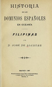 Cover of: Historia de los dominios espa©łoles en Ocean©Ưa: Filipinas