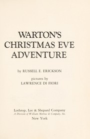 Cover of: Warton's Christmas Eve adventure