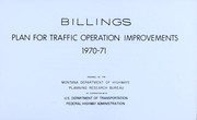 Cover of: Billings plan for traffic operation improvements, 1970-71