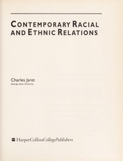 Cover of: Contemporary racial and ethnic relations