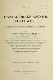 Cover of: Daniel Drake and his followers by Juettner, Otto