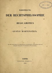 Cover of: Darstellung der rechtsphilosophie des Hugo Grotius