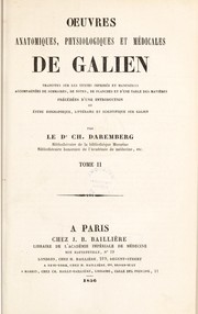 Cover of: ¿uvres anatomiques, physiologiques et m©♭dicales de Galien