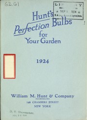 Cover of: Hunt's perfection bulbs for your garden: 1924
