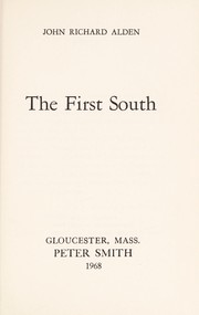 Cover of: The first South.