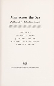 Cover of: Man across the sea by Edited by Carroll L. Riley [and others]