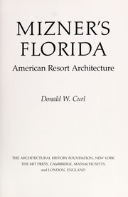 Cover of: Mizner's Florida : American resort architecture by 
