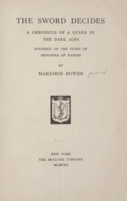 The sword decides by Marjorie Bowen
