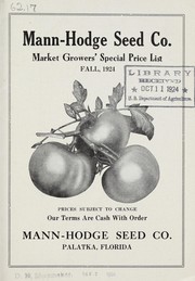 Market growers' special price list by Mann-Hodge Seed Co