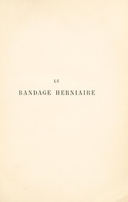 Cover of: Le bandage herniaire by L©♭on Rainal, L©♭on Rainal