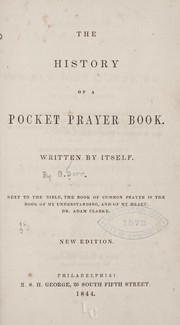 Cover of: The history of a pocket prayer book