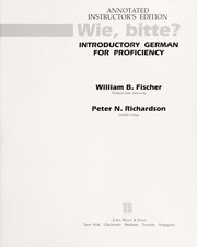 Cover of: Wie, bitte?: introductory German for proficiency
