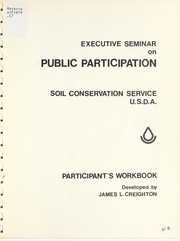 Cover of: Participant's workbook, Executive Seminar on Public Participation: Soil Conservation Service, U.S.D.A.