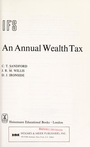 Cover of: An annual wealth tax