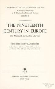 Christianity in a revolutionary age by Latourette, Kenneth Scott