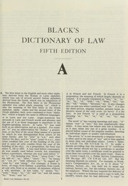 Cover of: Black's law dictionary: definitions of the terms and phrases of American and English jurisprudence, ancient and modern