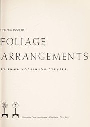 Cover of: The new book of foliage arrangements.
