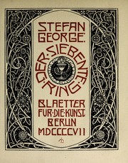 Cover of: Der siebente Ring by Stefan Anton George