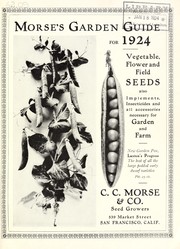 Cover of: Morse's garden guide for 1924: vegetable, flower and field seeds, also implements, insecticides and all accessories necessary for garden and farm