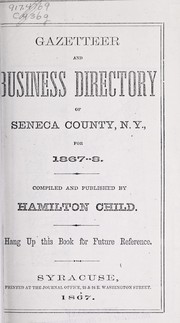 Cover of: Gazetteer and business directory of Seneca county, N.Y., for 1867-8