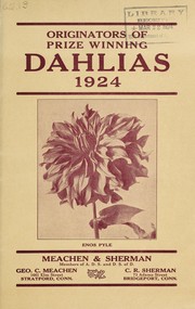 Cover of: Originators of prize winning dahlias: 1924
